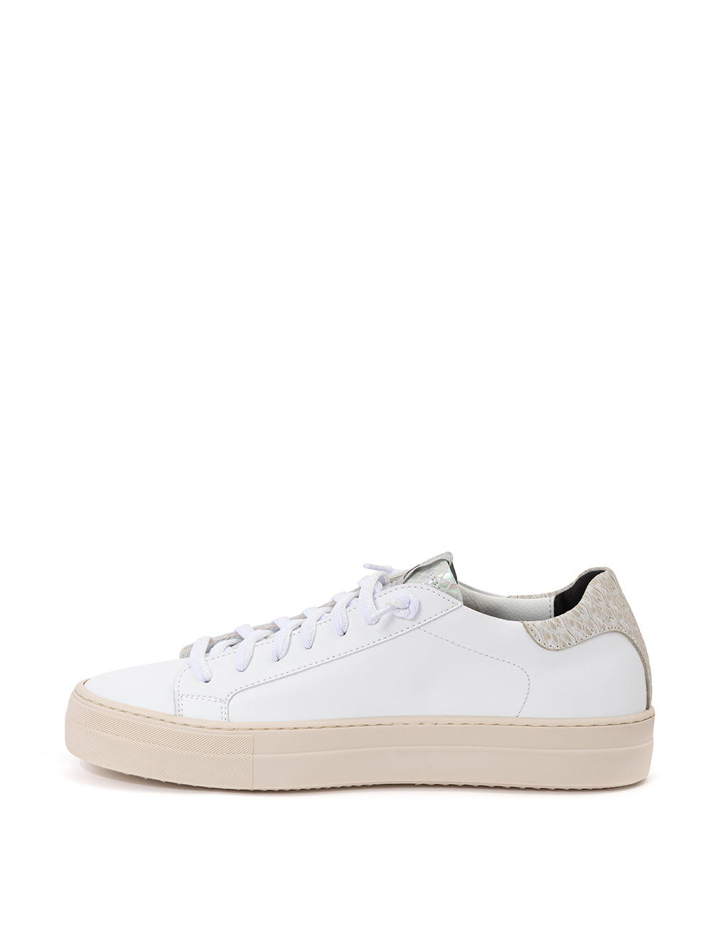 P448 Elegant White Leather Sneakers