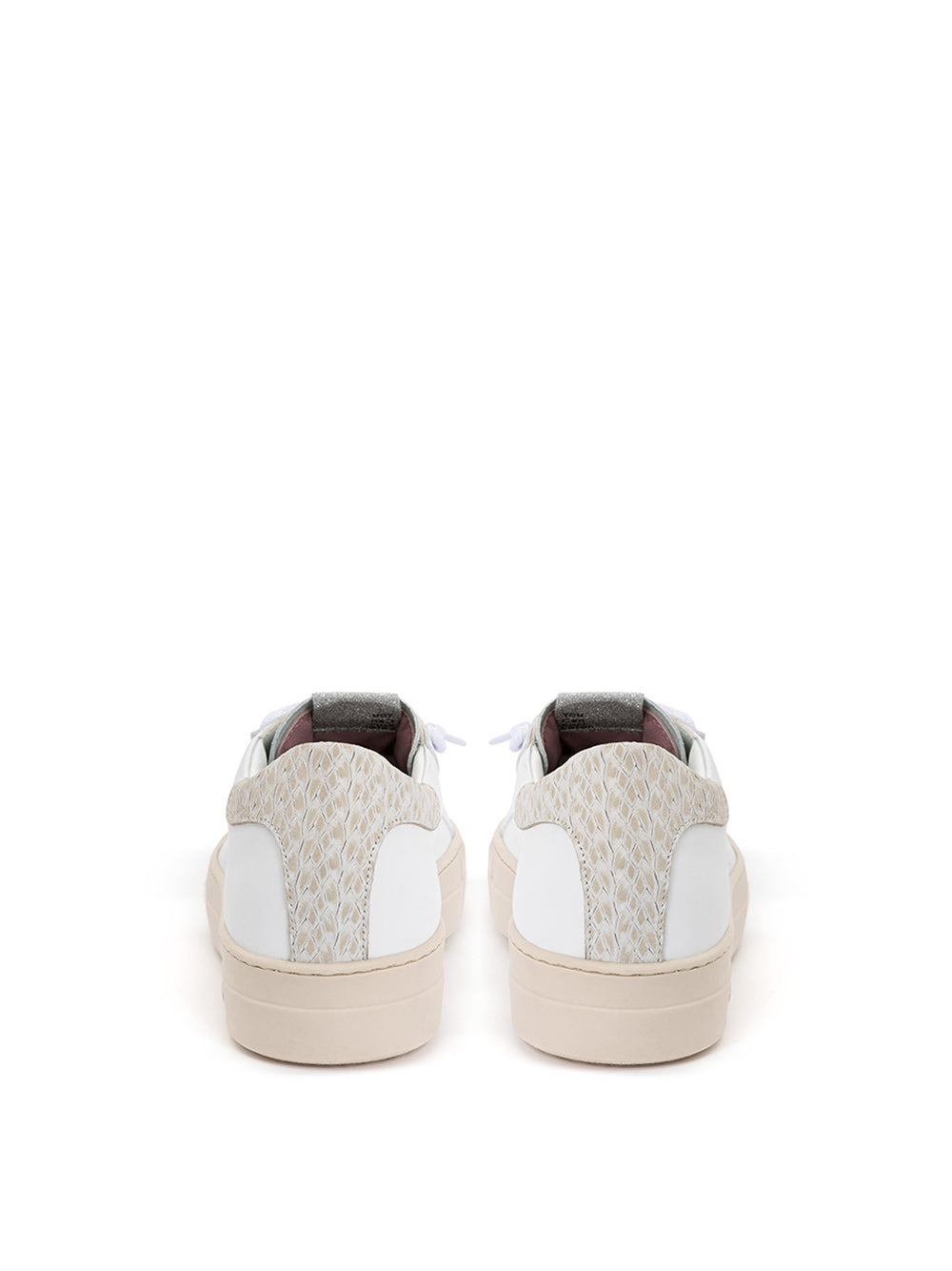 P448 Elegant White Leather Sneakers