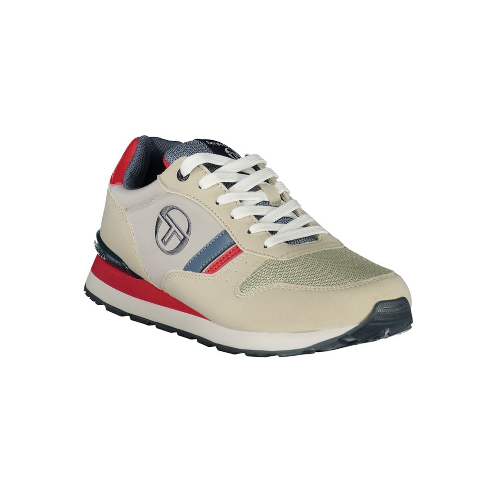 Sergio Tacchini Gray Embroidered Lace-Up Sports Sneakers