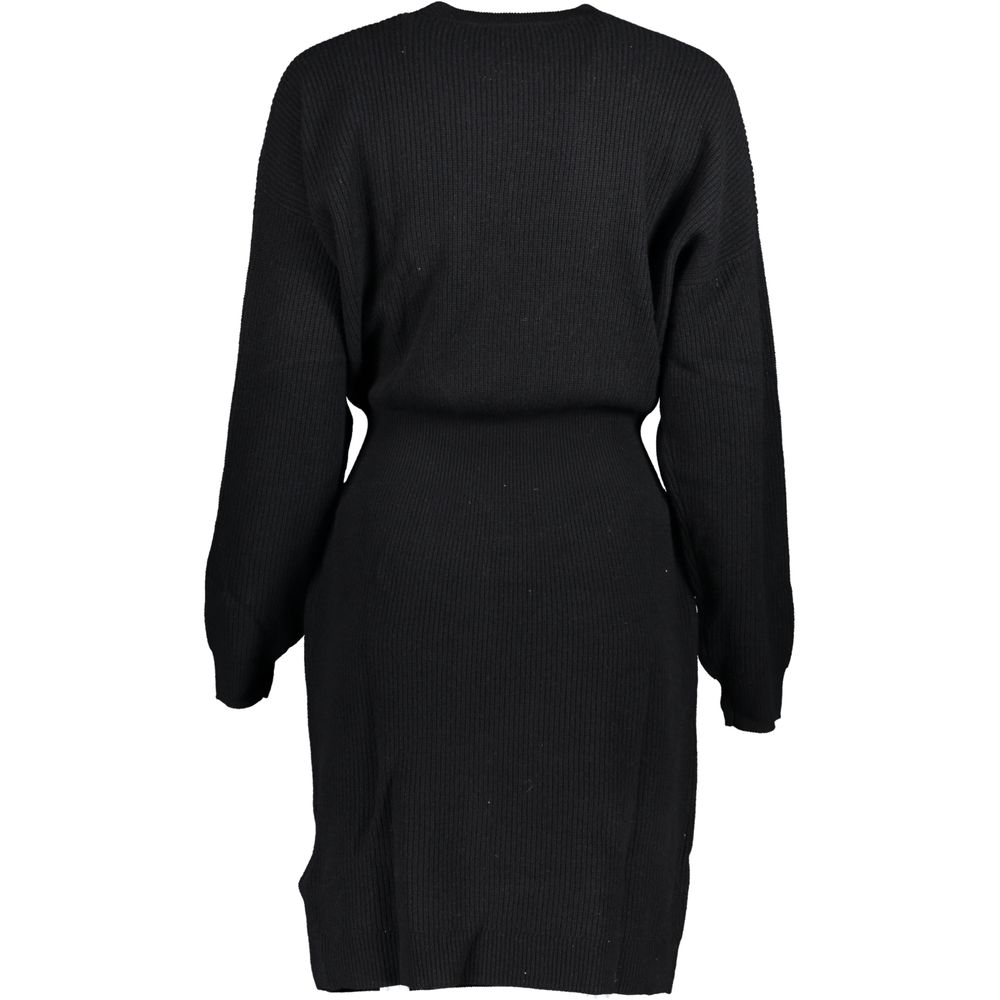 Tommy Hilfiger Elegant Crew Neck Short Dress with Embroidery