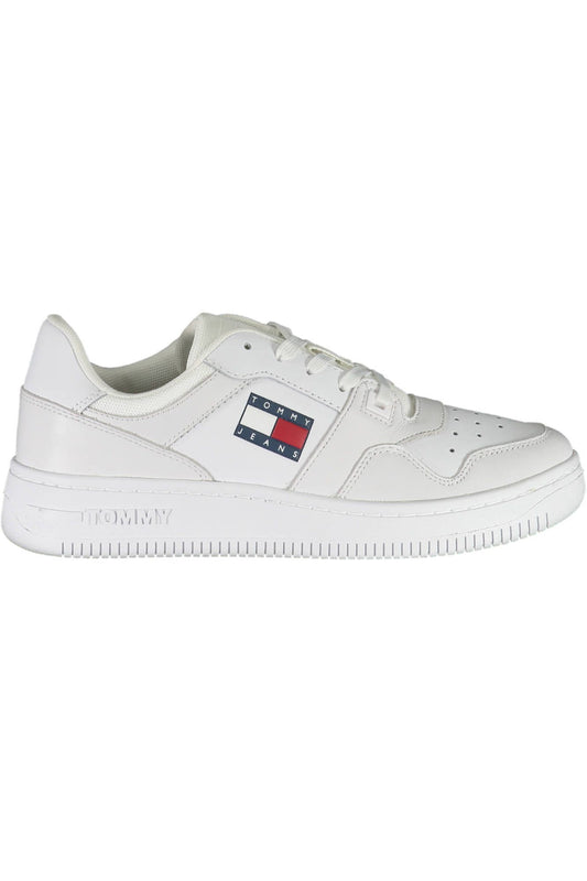 Tommy Hilfiger Sleek White Sneakers with Eco-Friendly Twist