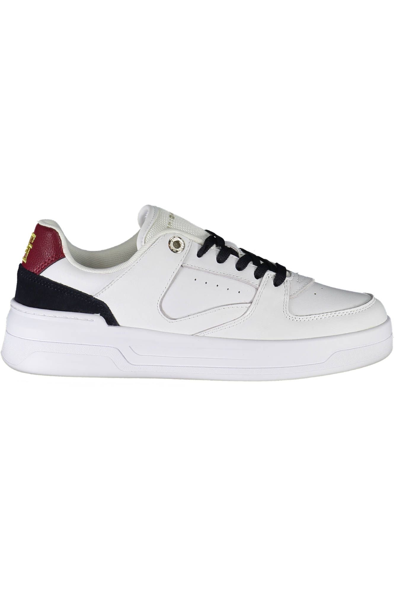 Tommy Hilfiger Chic White Contrast Trainers with Logo Detail