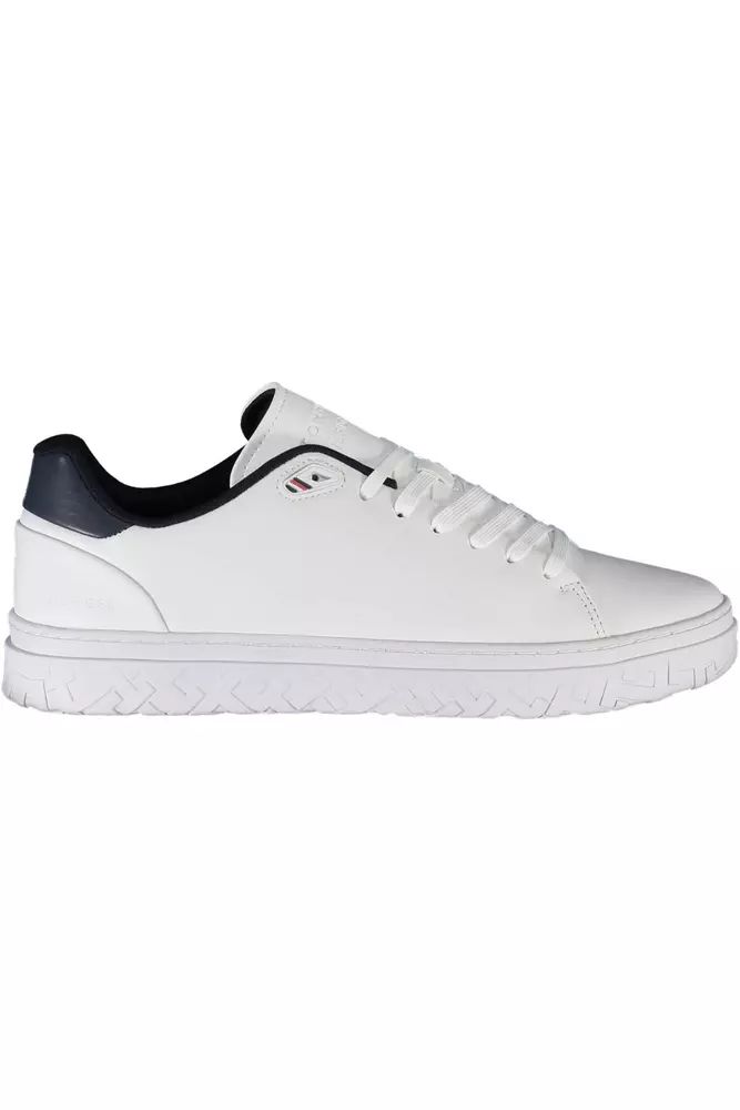 Tommy Hilfiger Eco-Conscious White Sneakers with Logo Detail