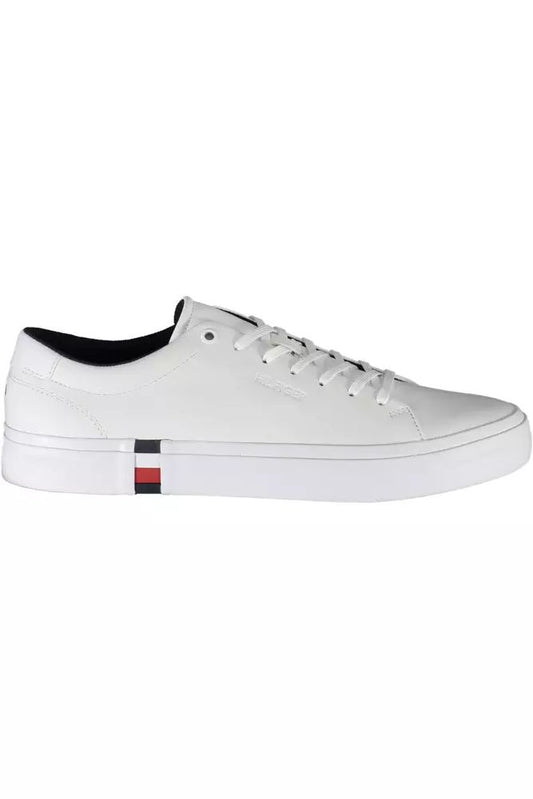 Tommy Hilfiger Eco-Chic White Sneakers with Contrasting Accents