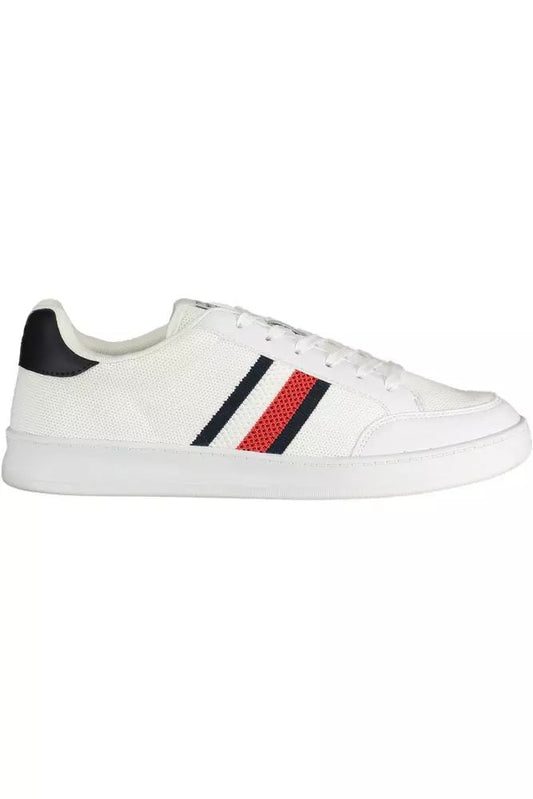 Tommy Hilfiger Eco-Conscious White Sneakers with Logo Accent