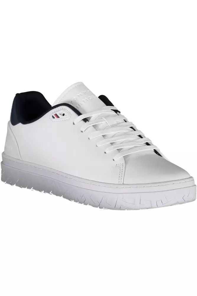 Tommy Hilfiger Eco-Conscious White Sneakers with Logo Detail