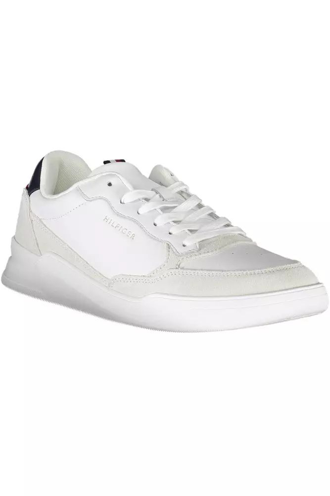 Tommy Hilfiger Eco-Conscious White Sneakers with Logo Accent