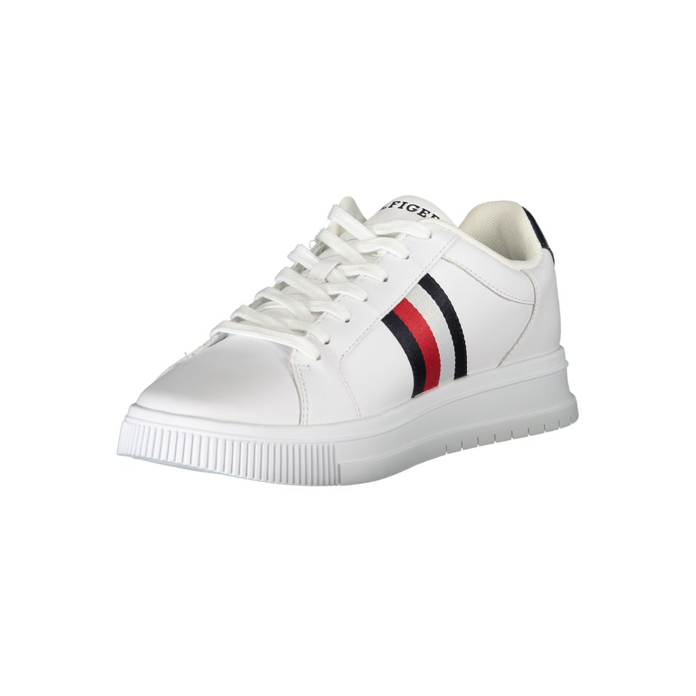 Tommy Hilfiger Sleek White Sneakers with Contrast Detail