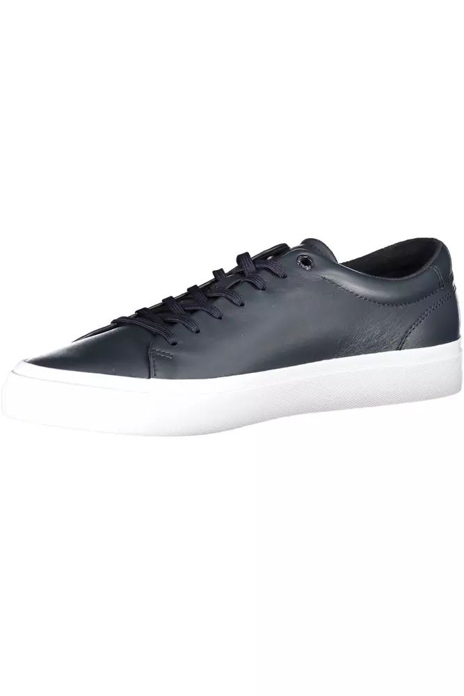 Tommy Hilfiger Sleek Blue Lace-Up Sports Sneakers