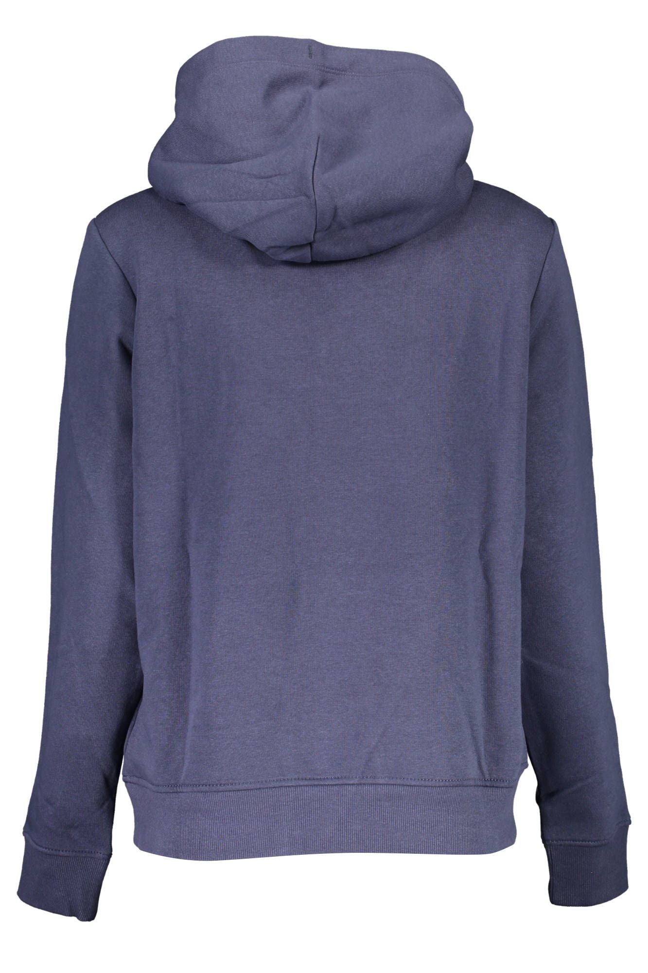 Tommy Hilfiger Chic Blue Hooded Sweatshirt with Embroidery Detail