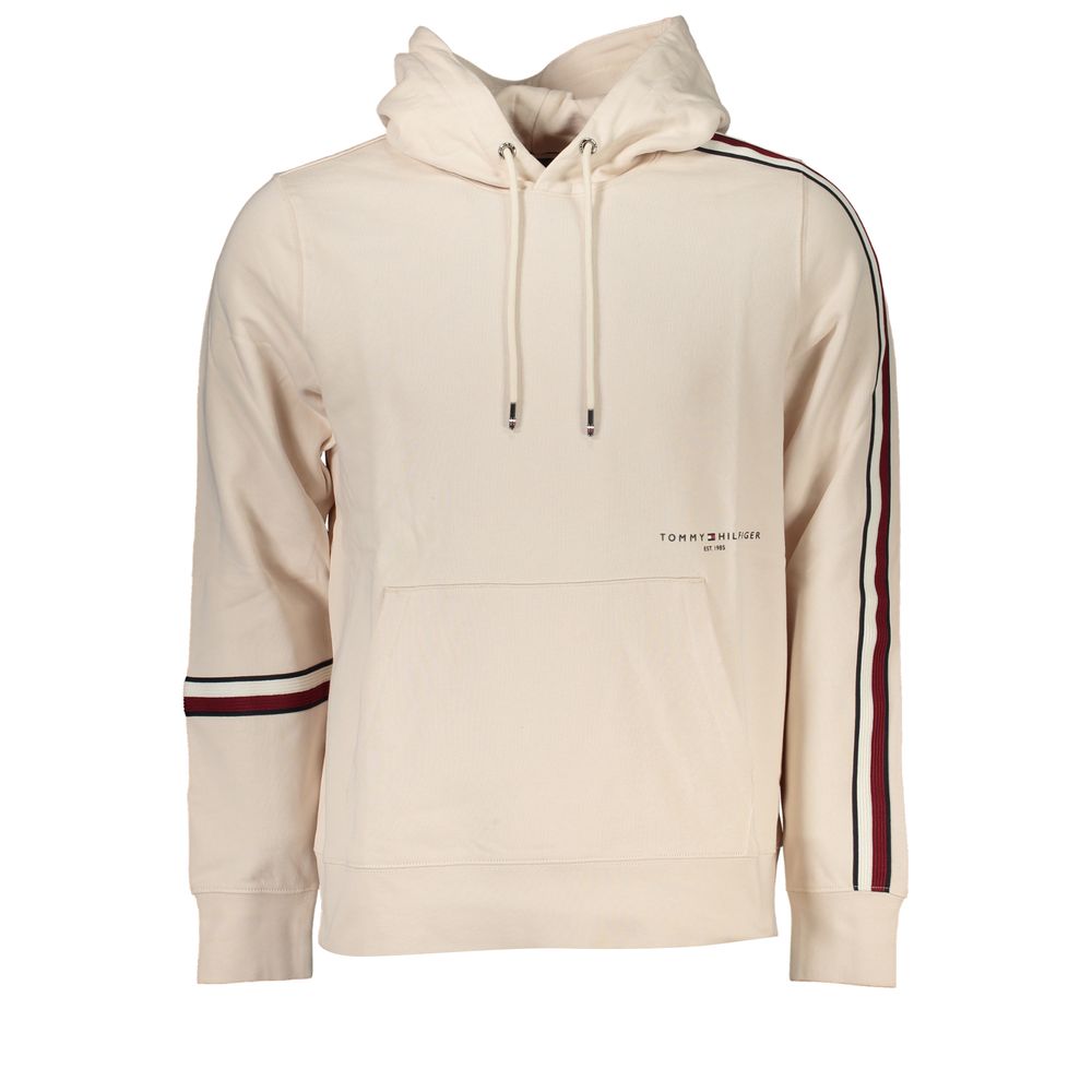 Tommy Hilfiger Beige Hooded Cotton Sweatshirt