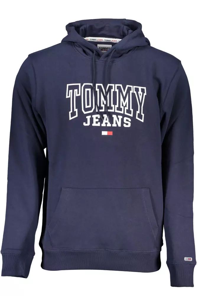 Tommy Hilfiger Classic Blue Hooded Cotton Sweatshirt