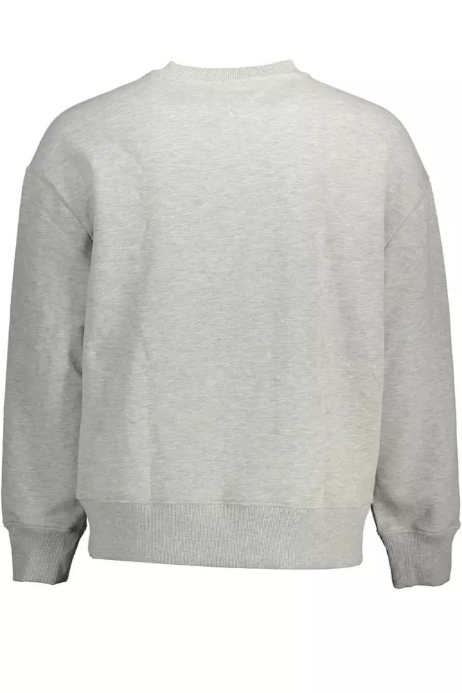 Tommy Hilfiger Eco-Conscious Gray Embroidered Sweatshirt