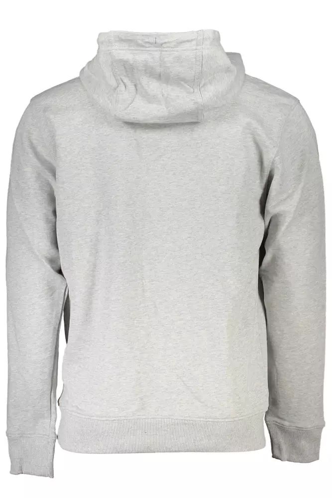 Tommy Hilfiger Elegant Gray Cotton Hooded Sweatshirt