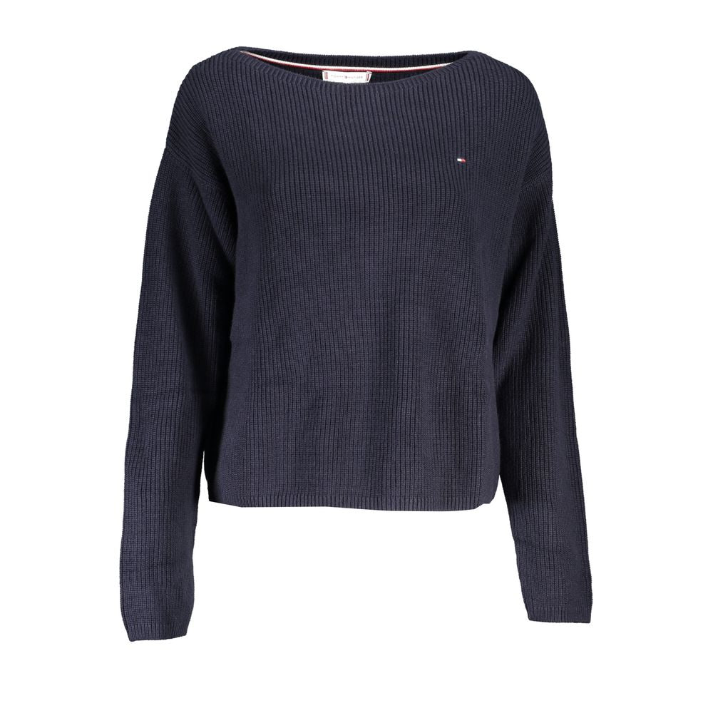 Tommy Hilfiger Elegant Blue Embroidered Sweater