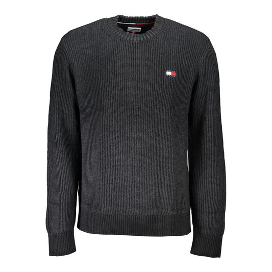 Tommy Hilfiger Elegant Crew Neck Cotton Sweater - Classic Black