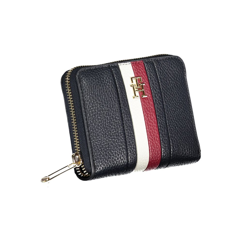 Tommy Hilfiger Elegant Blue Wallet with Contrasting Accents