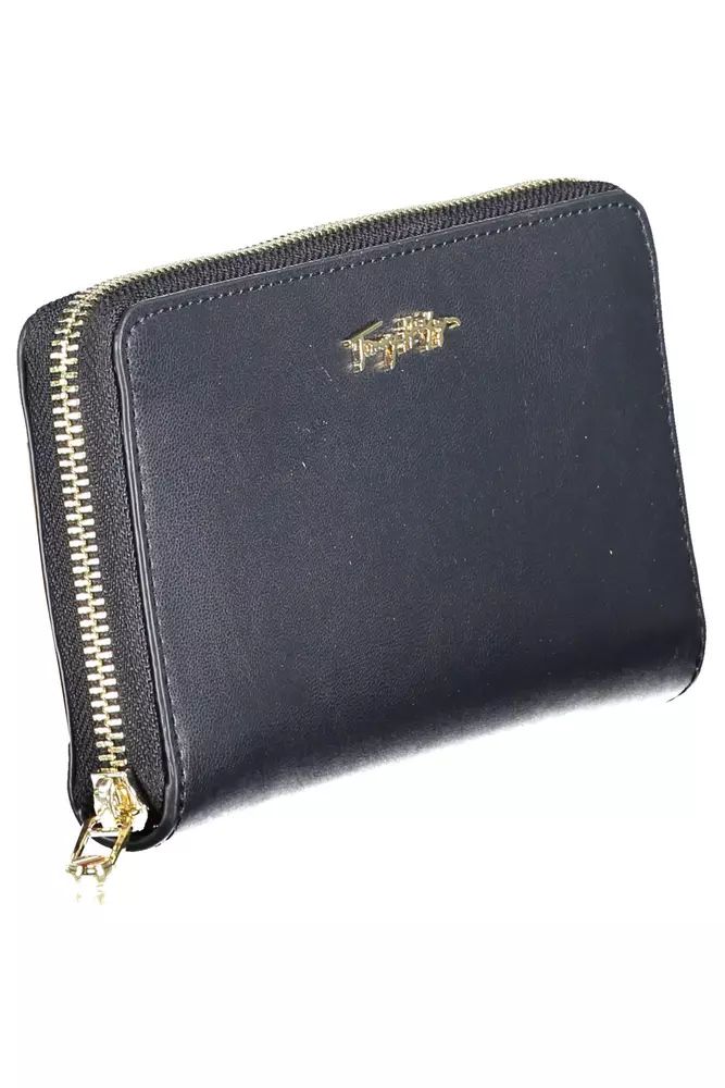 Tommy Hilfiger Chic Blue Zip Wallet with Multiple Compartments