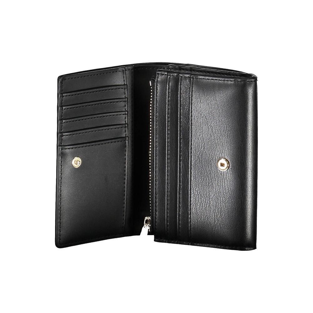 Tommy Hilfiger Chic Black Two-Compartment Wallet with Coin Purse