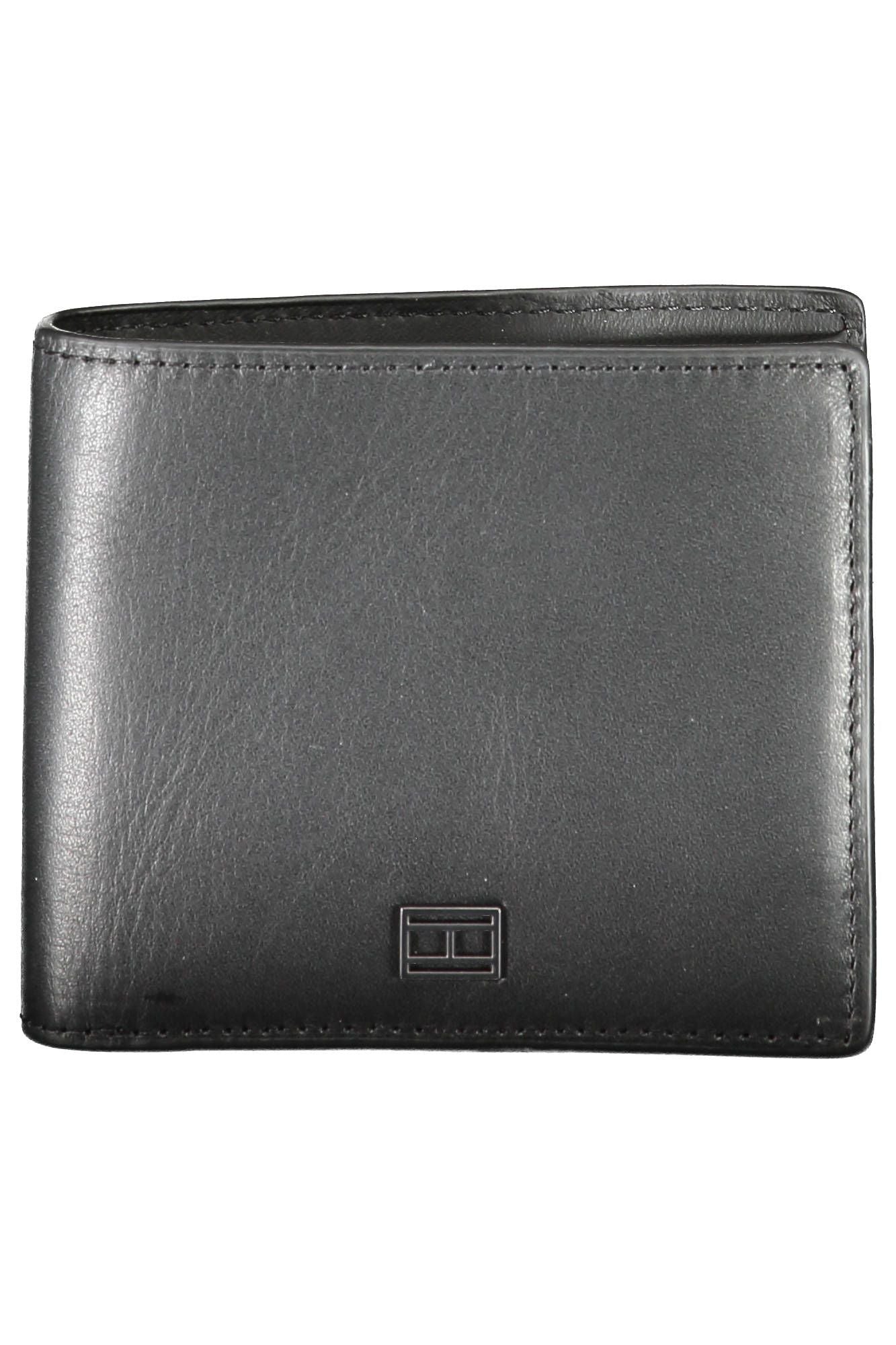 Tommy Hilfiger Elegant Black Leather Men's Wallet