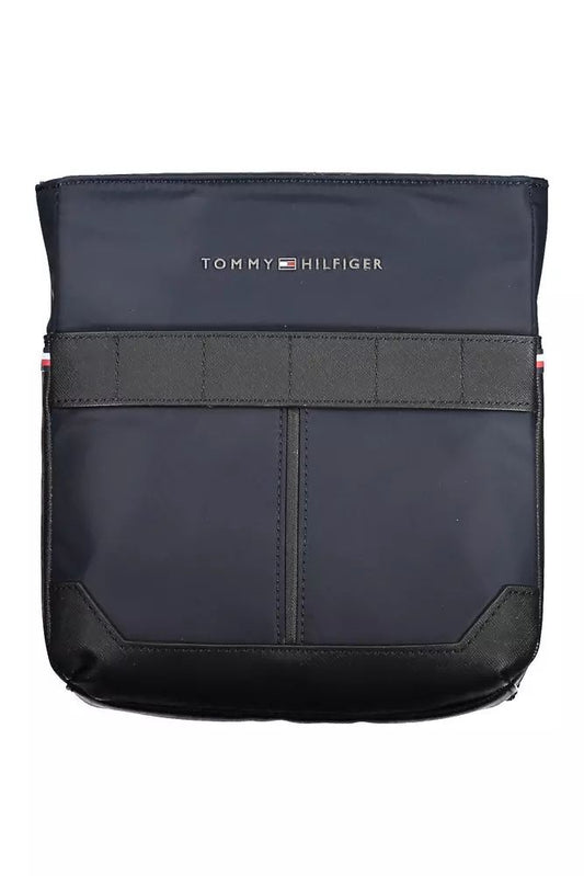 Tommy Hilfiger Chic Blue Shoulder Bag with Contrasting Accents