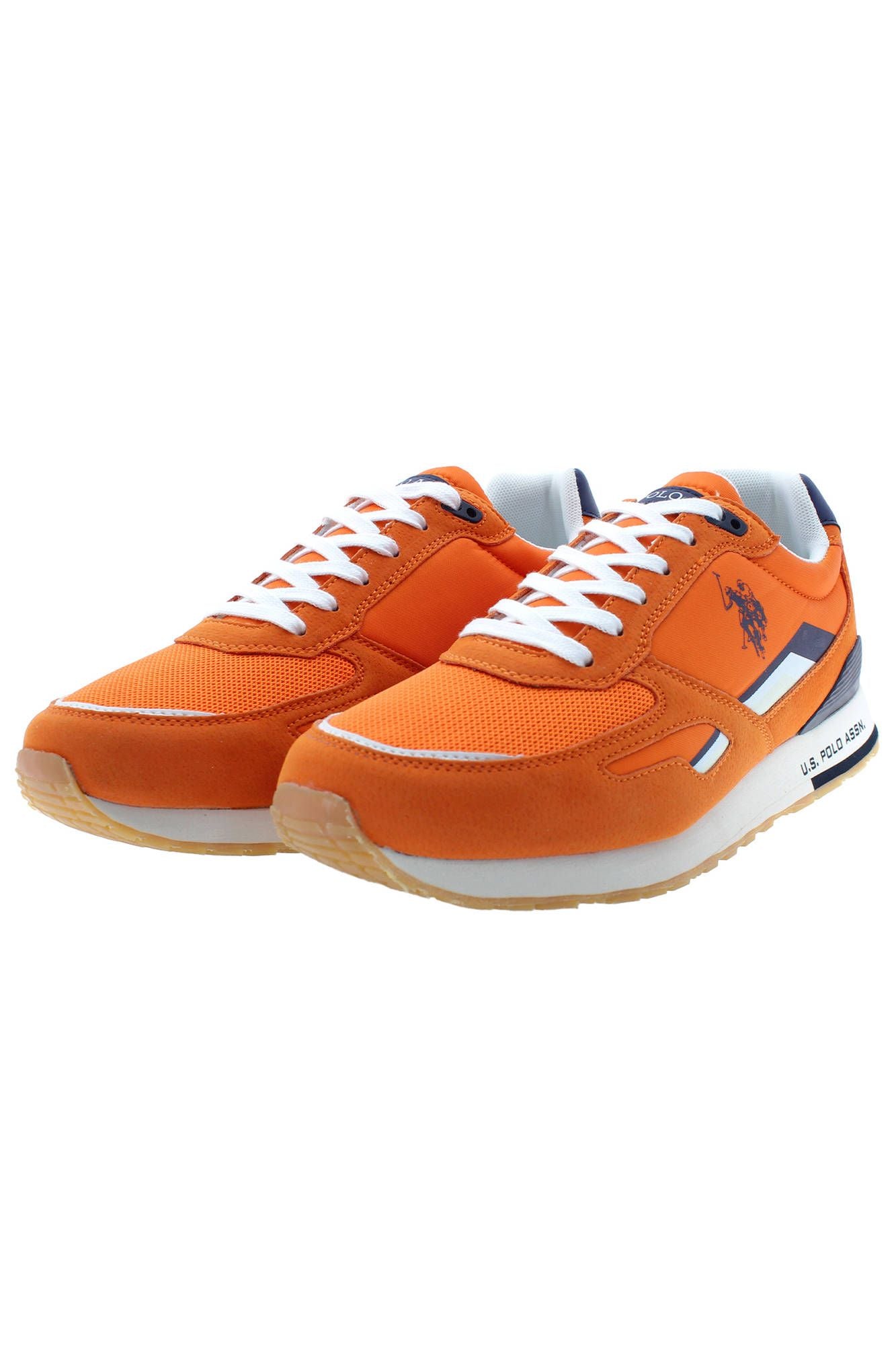 U.S. POLO ASSN. Electrify Your Step: Vibrant Orange Sports Sneakers