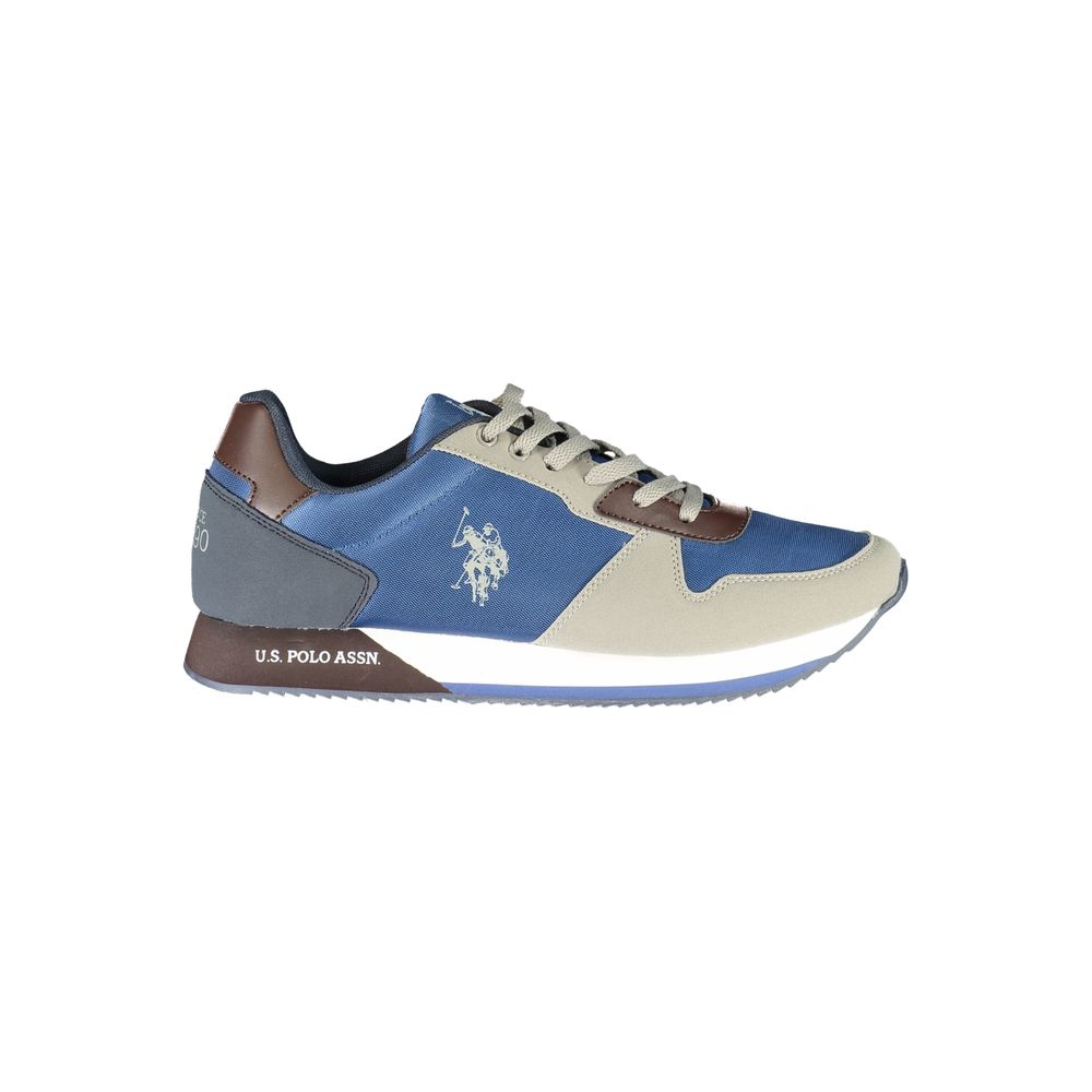 U.S. POLO ASSN. Sleek Blue Lace-Up Sports Sneakers