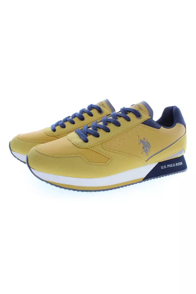 U.S. POLO ASSN. Sleek Yellow Sneakers with Contrast Details