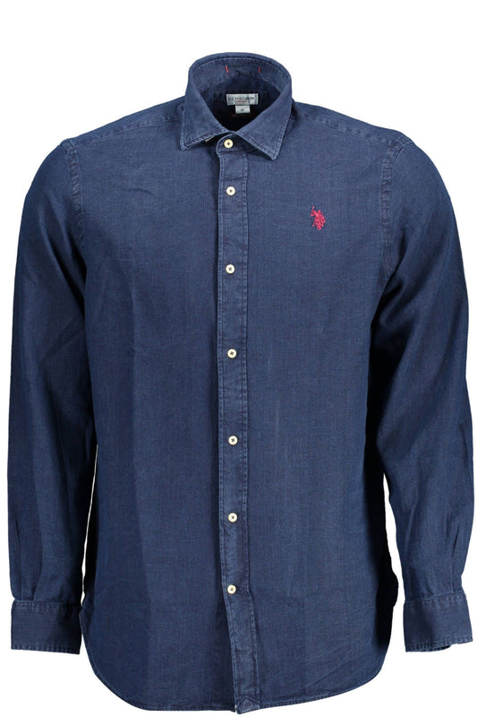 U.S. POLO ASSN. Classic Blue Long Sleeve Cotton Shirt