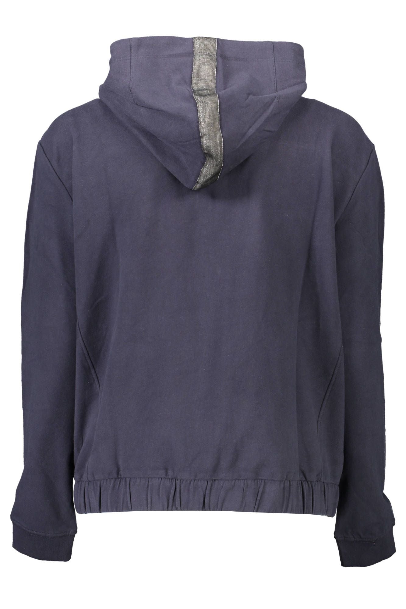 U.S. POLO ASSN. Chic Blue Hooded Zip Sweatshirt with Embroidery