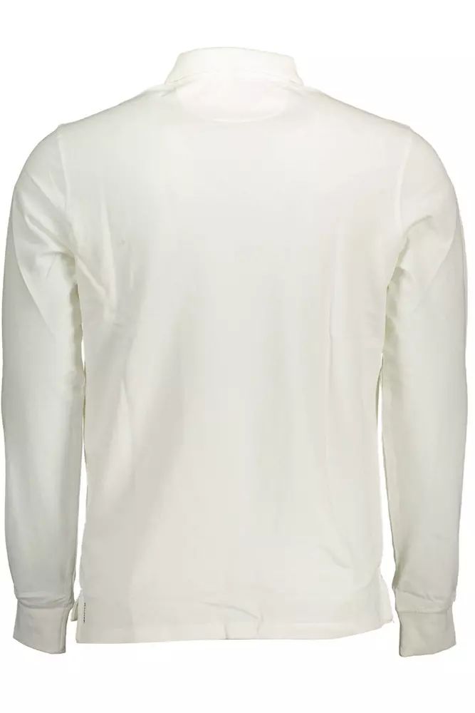 U.S. POLO ASSN. Chic Long-Sleeve White Polo for Men