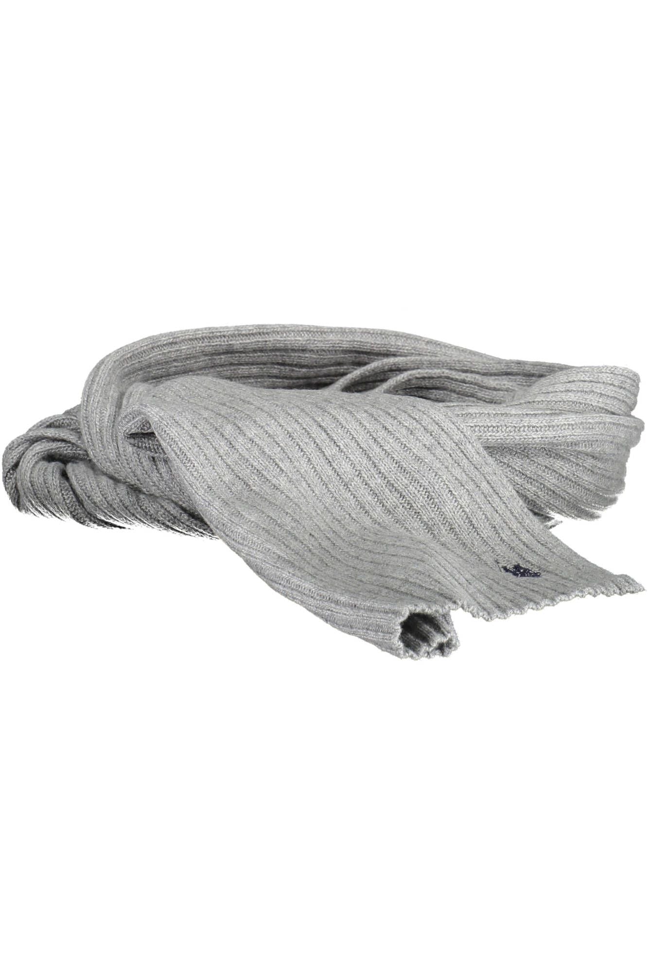 U.S. POLO ASSN. Elegant Gray Wool-Cashmere Blend Scarf