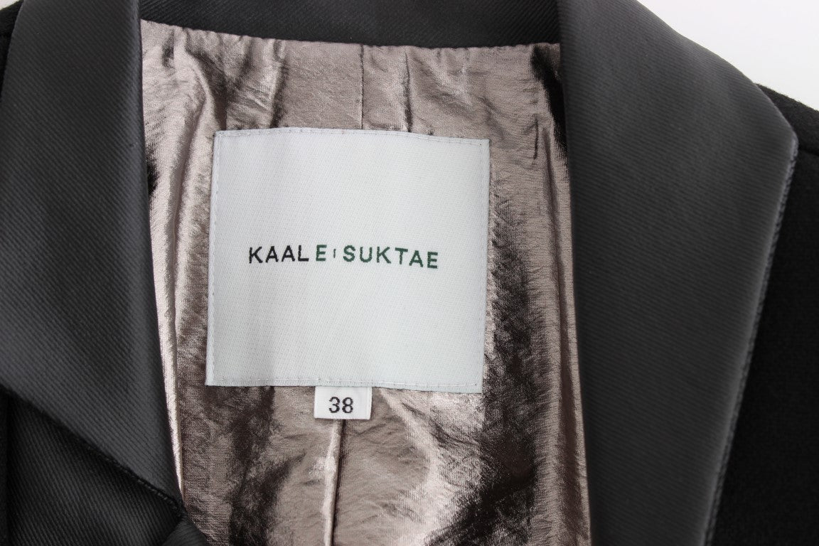 KAALE SUKTAE Elegant Monochrome Zippered Blazer Jacket