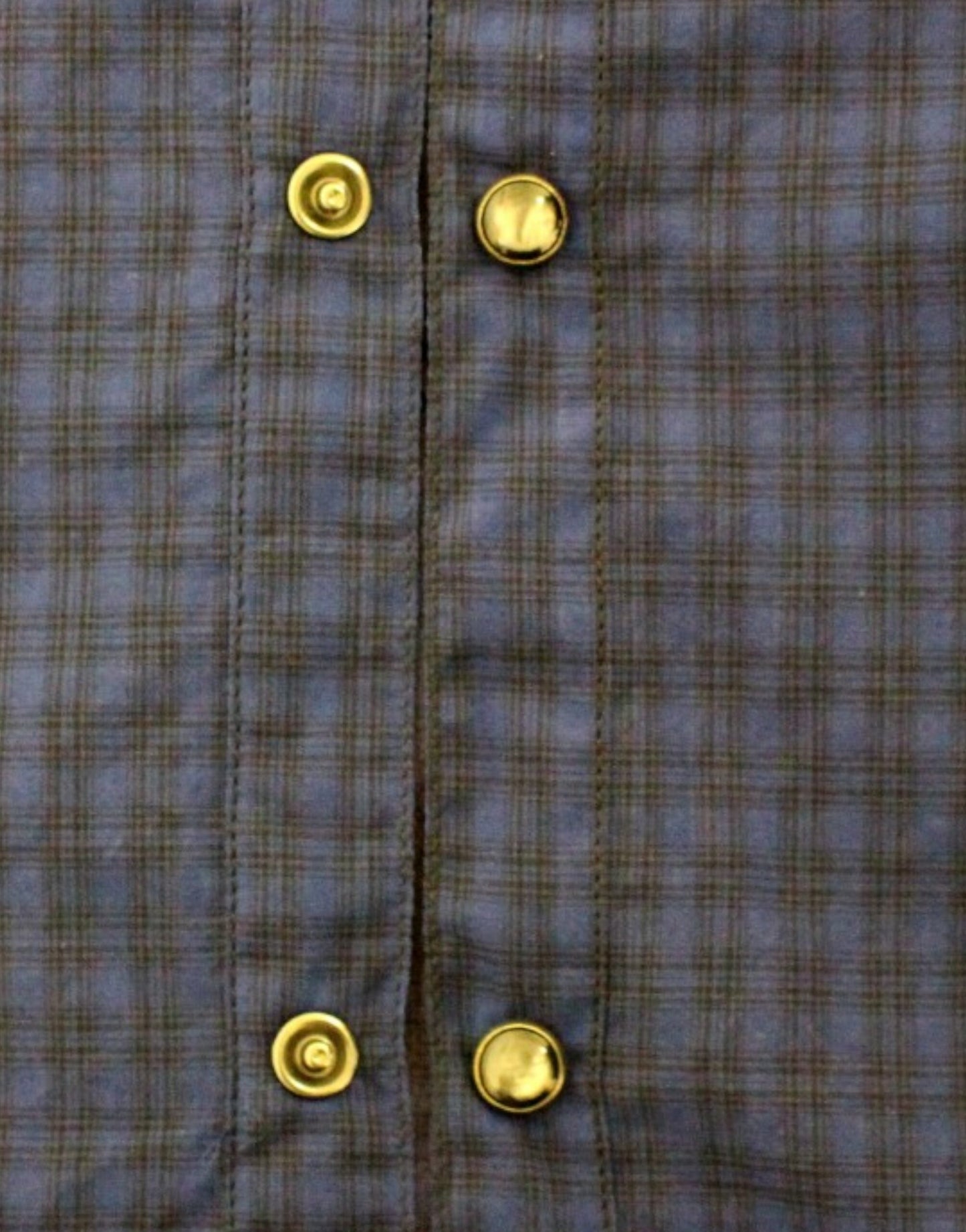 Costume National Blue checkered cotton shirt