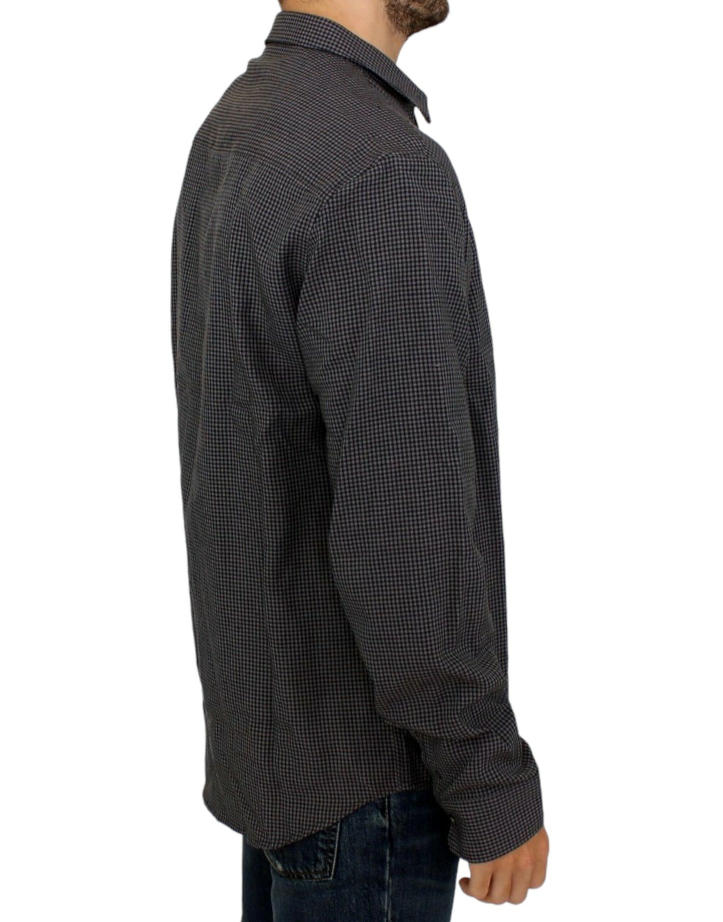 Costume National Gray linen casual shirt