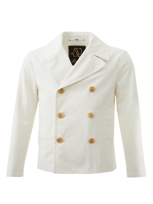 Sealup Elegant Marine Style Double Breasted Jacket