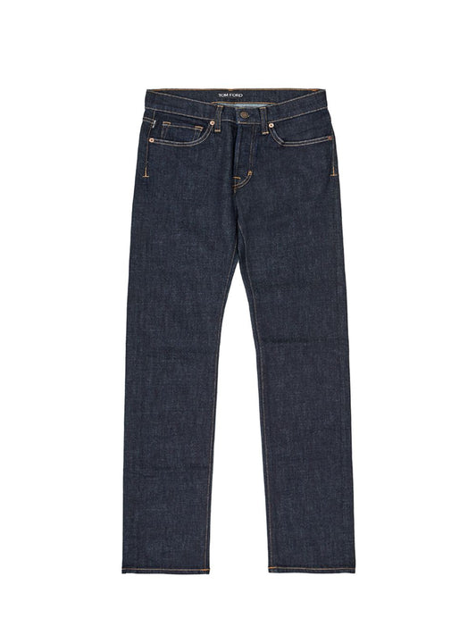 Tom Ford Elegant Blue Straight Fit Jeans