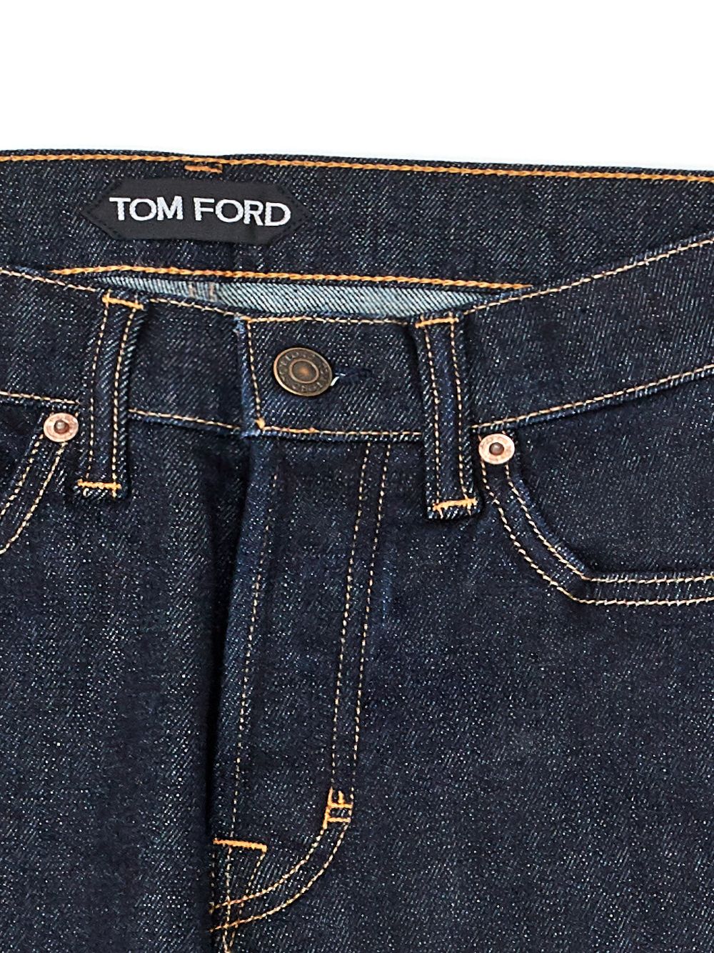 Tom Ford Elegant Blue Straight Fit Jeans