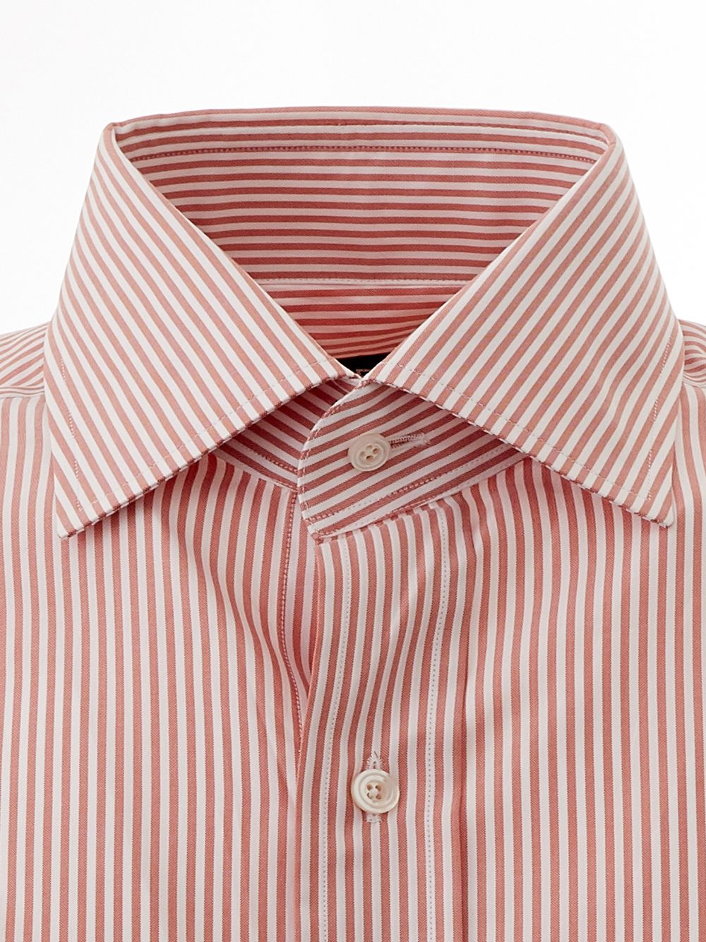 Tom Ford Elegant Pink Striped Cotton Shirt for Men