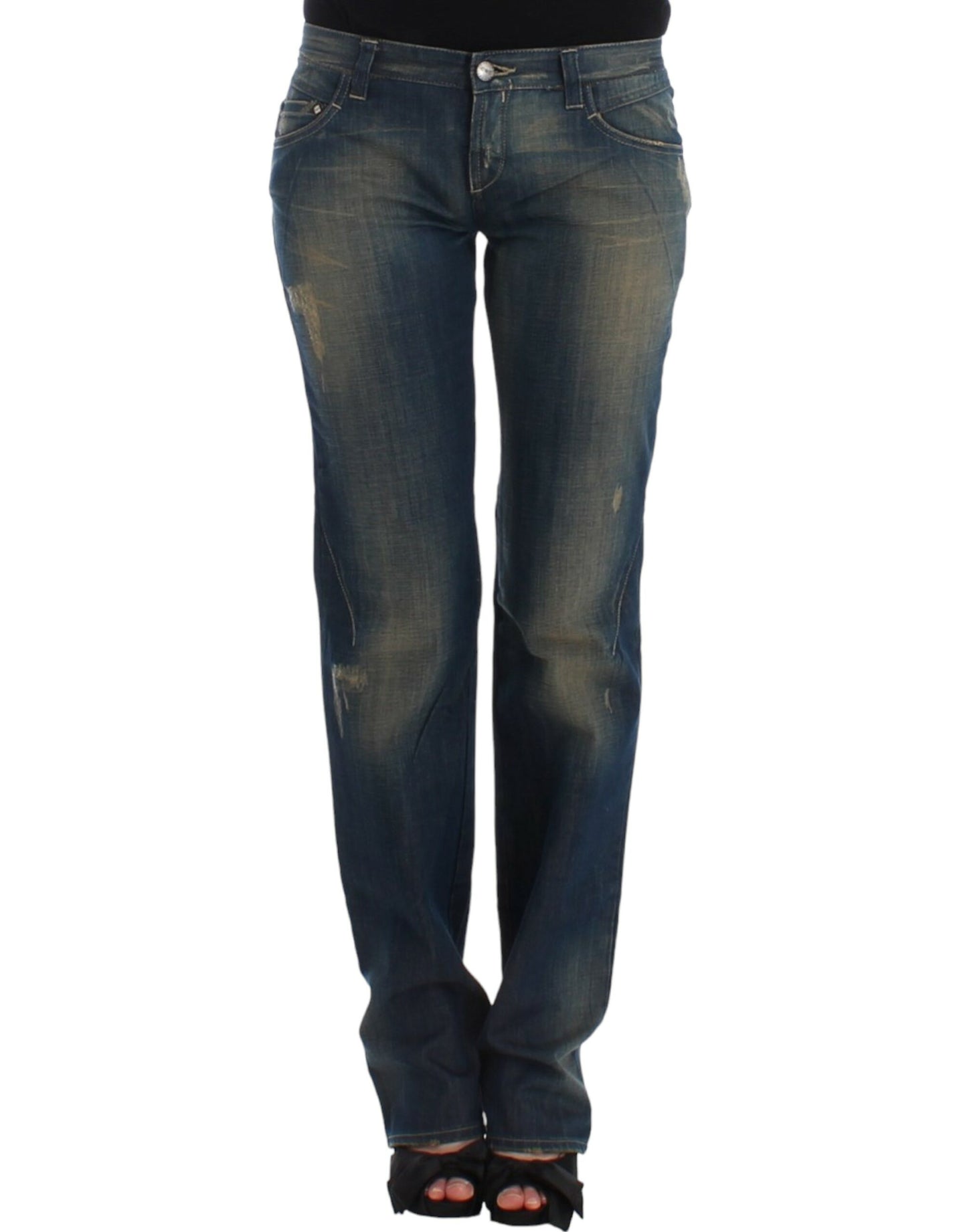 Costume National Blue straight leg jeans