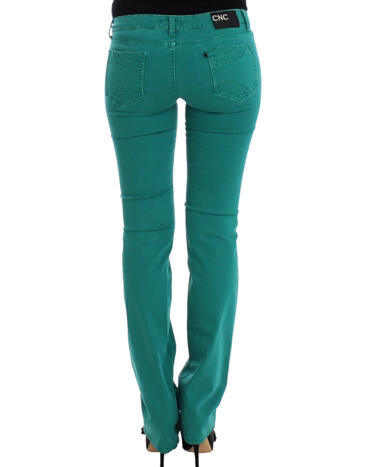 Costume National Green straight leg jeans