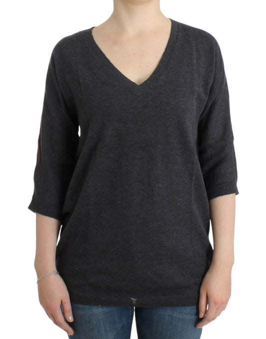 Costume National Gray short sleeved sweater