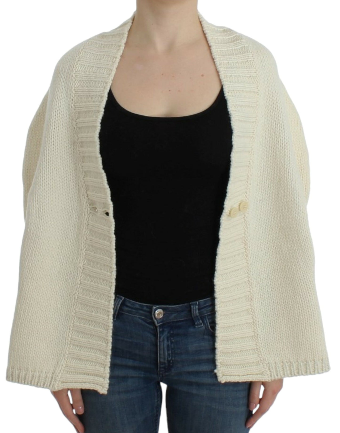 Costume National White knitted cardigan