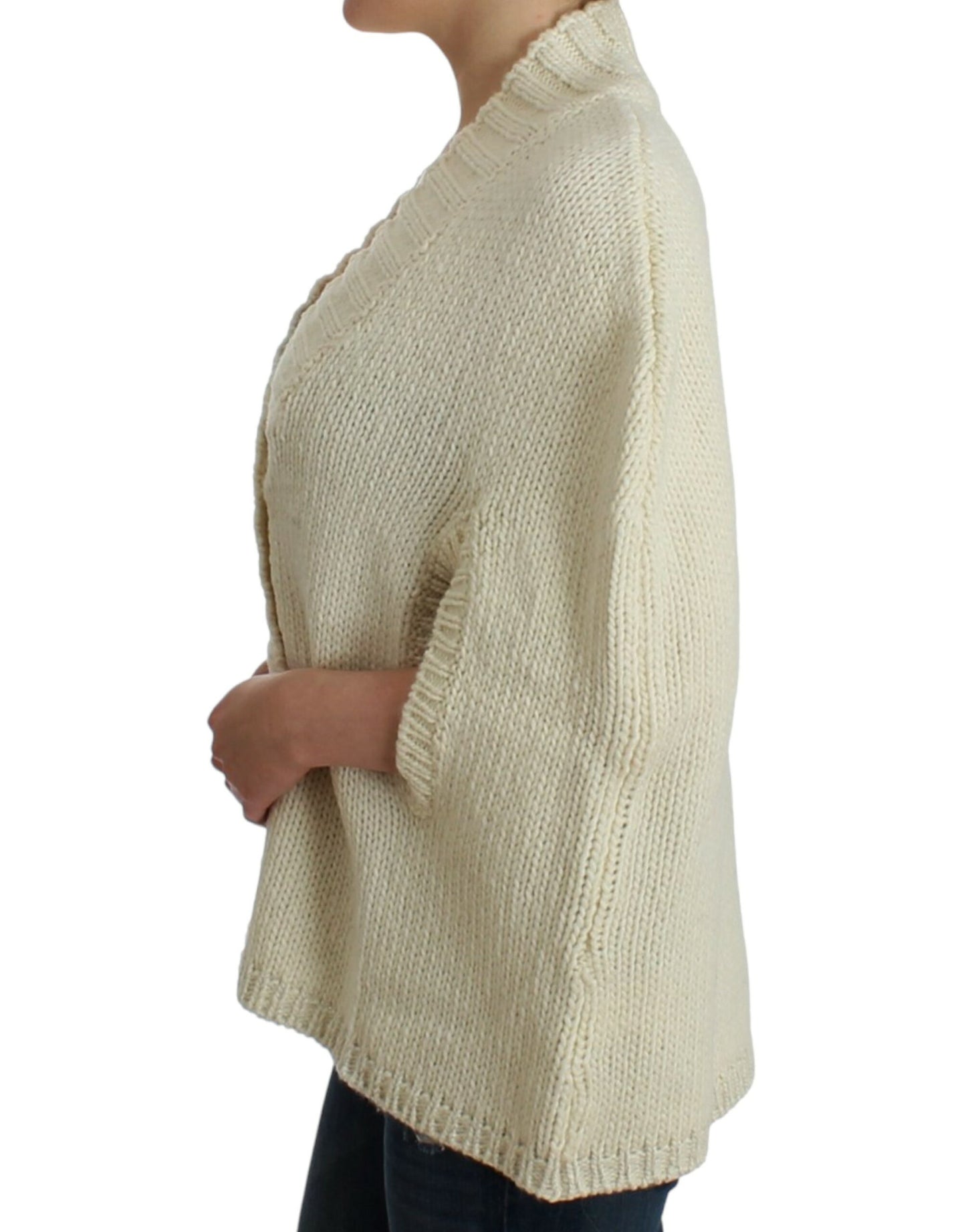 Costume National White knitted cardigan