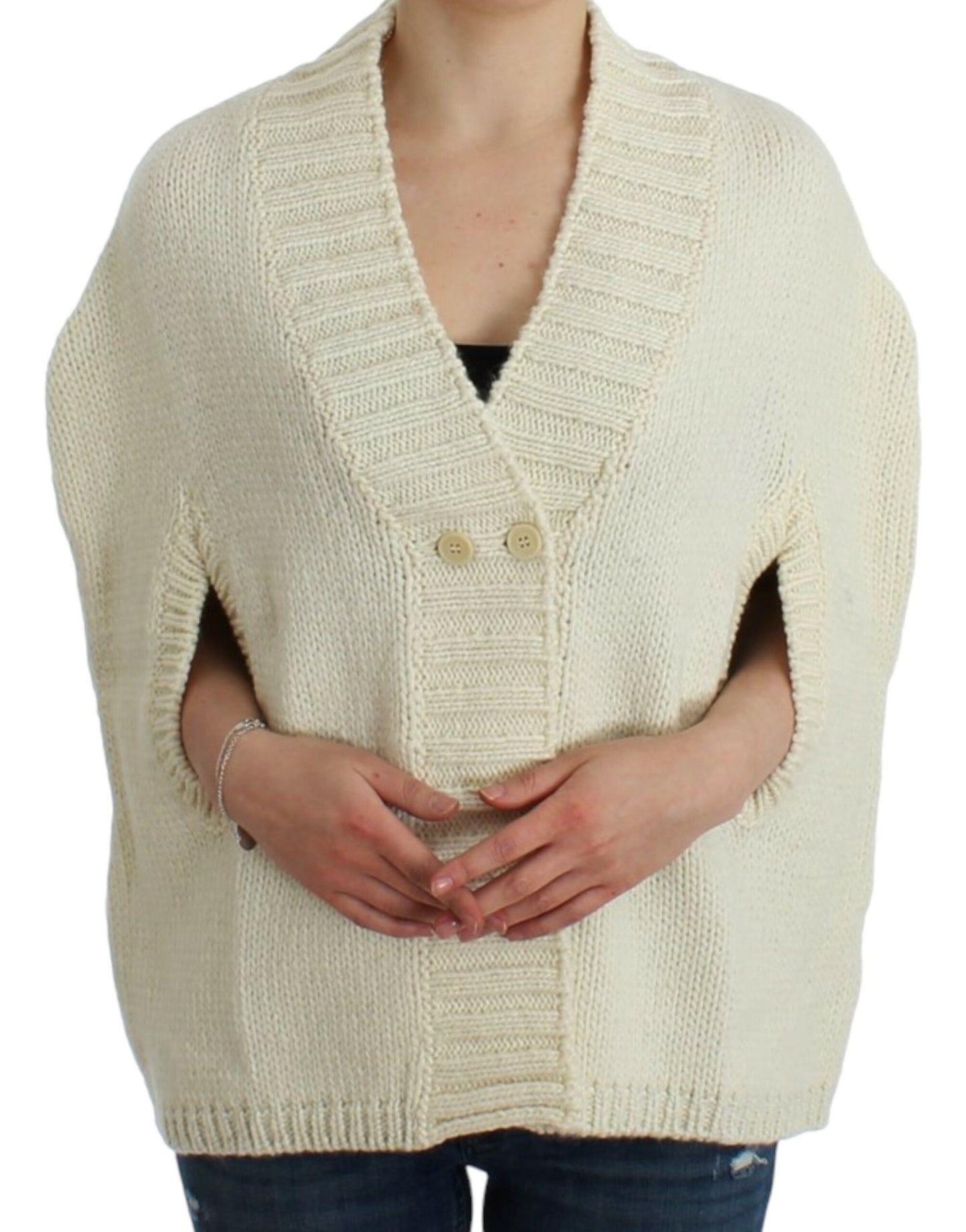 Costume National White knitted cardigan