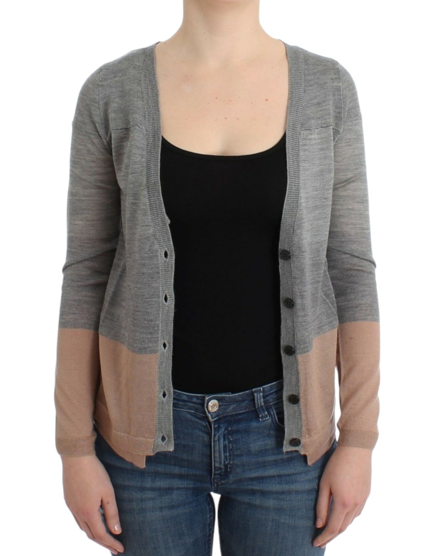 Costume National Gray lightweight cardigan