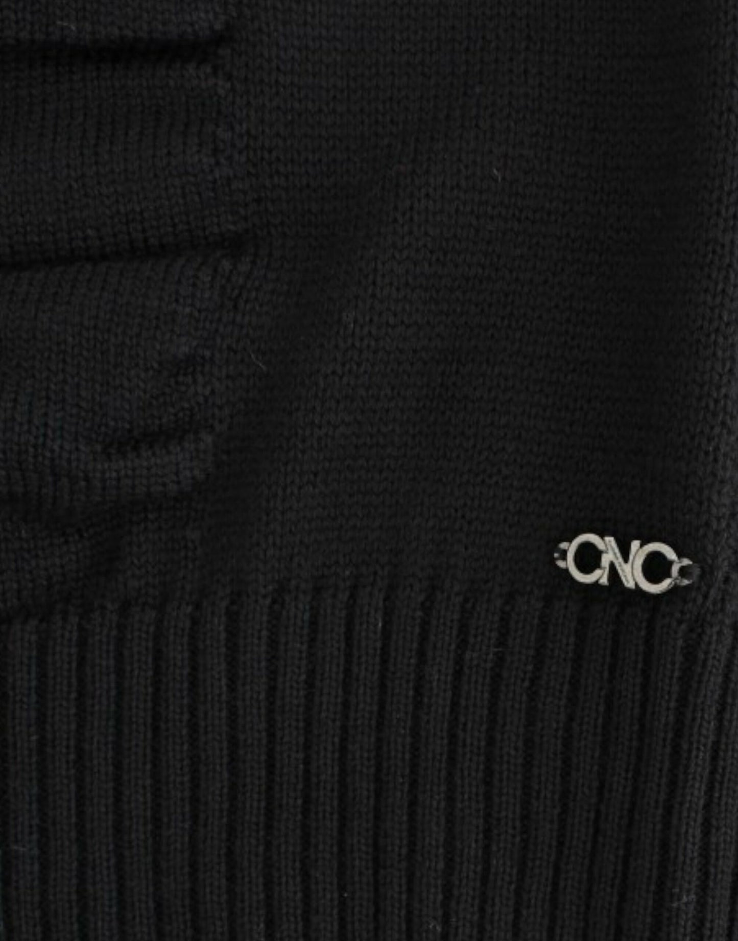 Costume National Black V-neck wool sweater