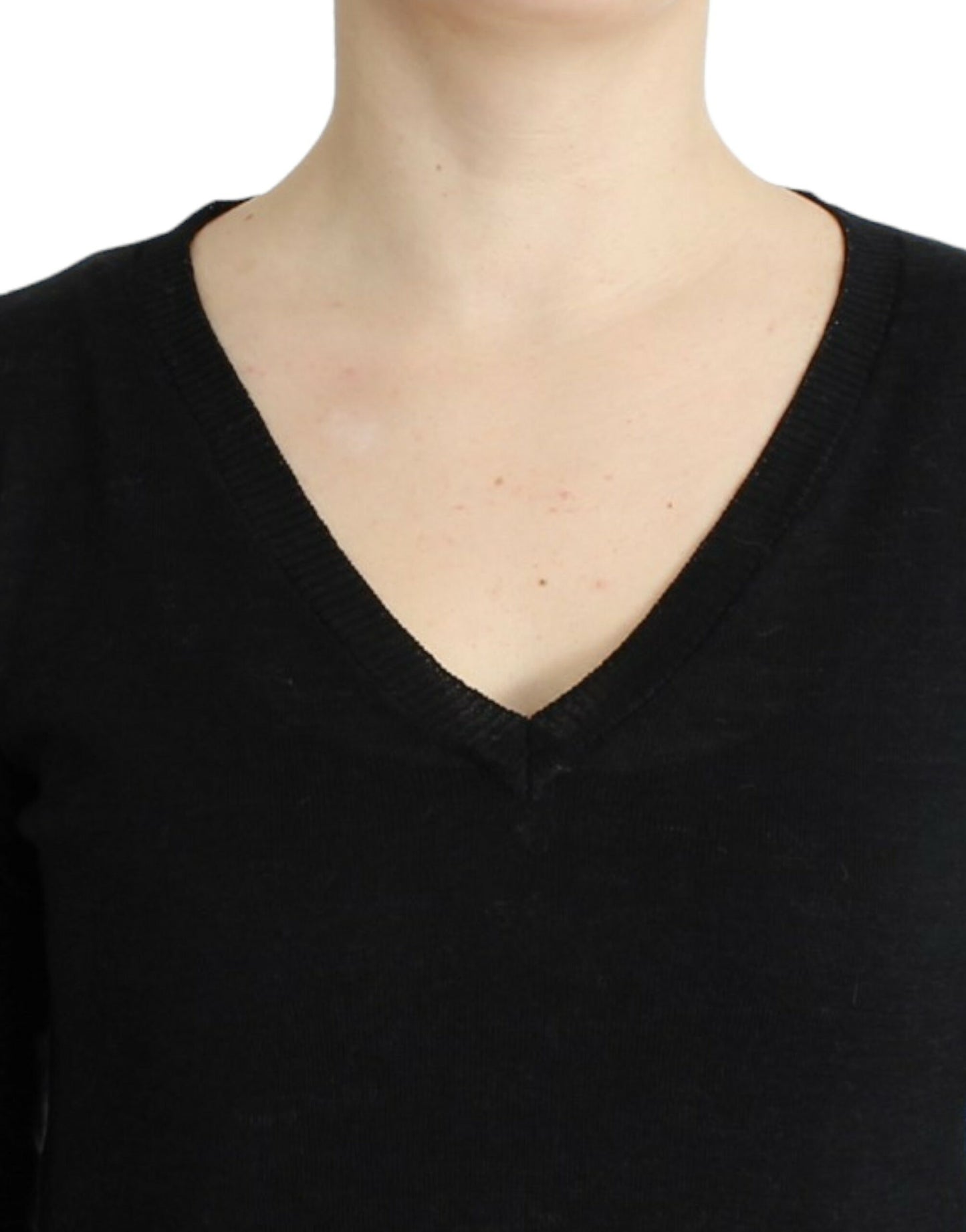 Costume National Black V-neck lightweight sweater