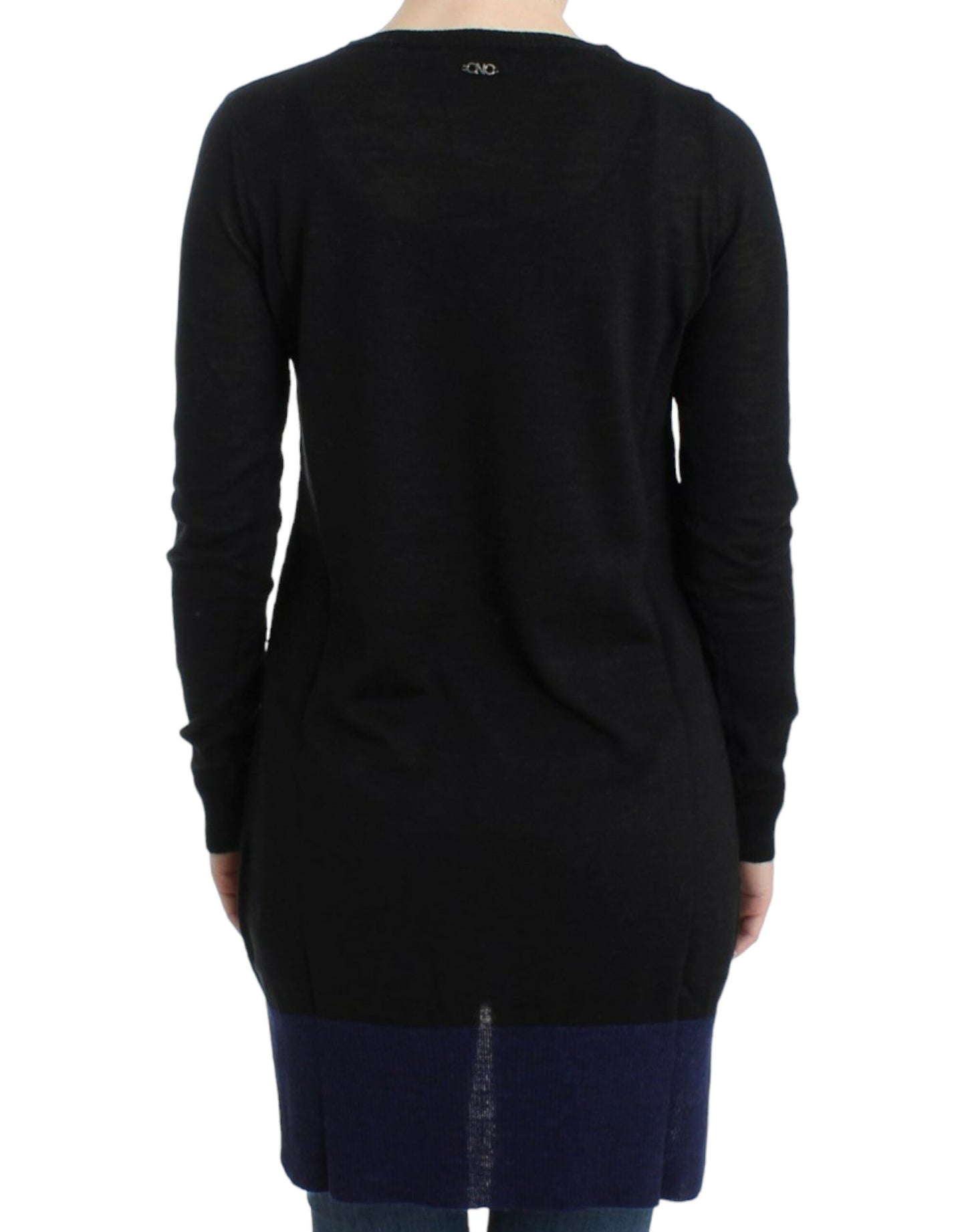 Costume National Black V-neck lightweight sweater