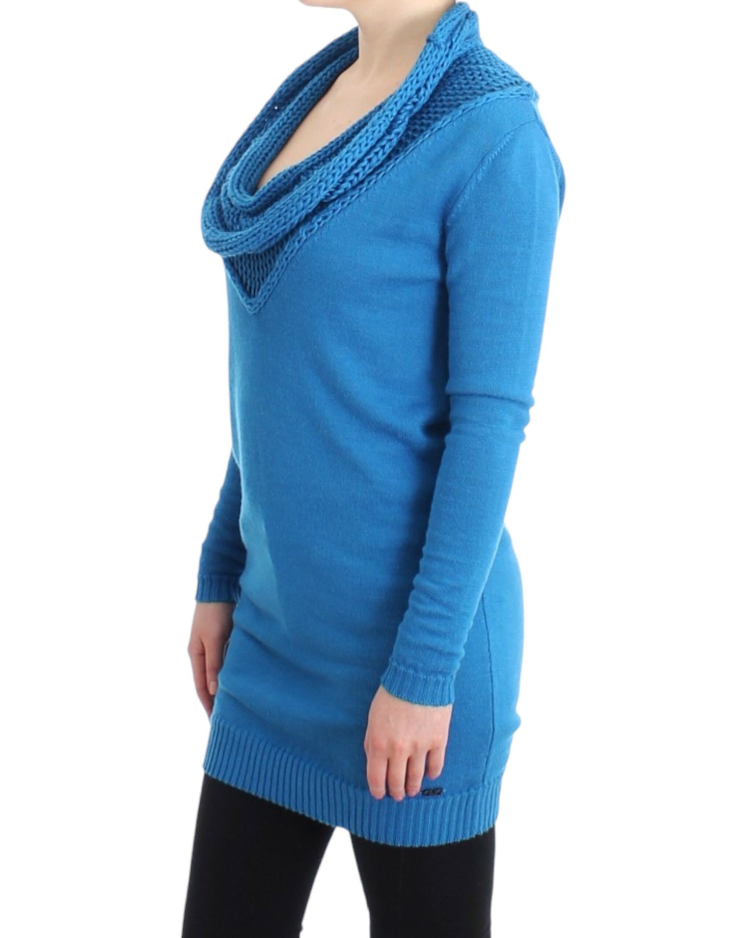 Costume National Blue scoopneck sweater